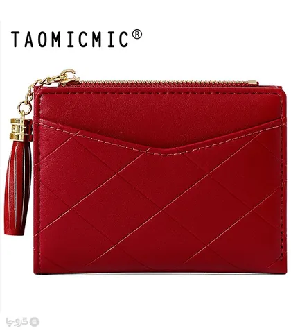 کیف پول زنانه تاشو زیپ‌دار Taomicmic تائومیک میک طرح لوزی