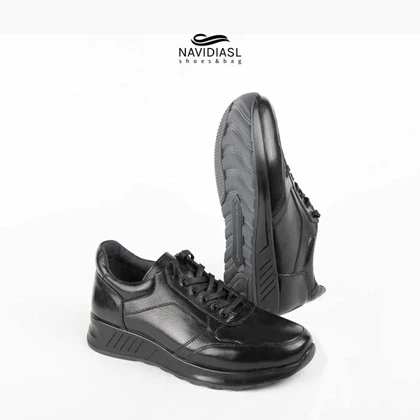 کفش مردانه چرم اسپرت طبی کد 6004008