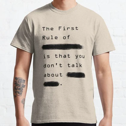 تیشرت فایت کلاب | تیشرت Fight Club طرح The First Rule تک سایز کد 274076