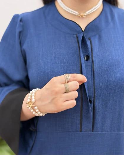مانتو بلند لینن مدل هانی