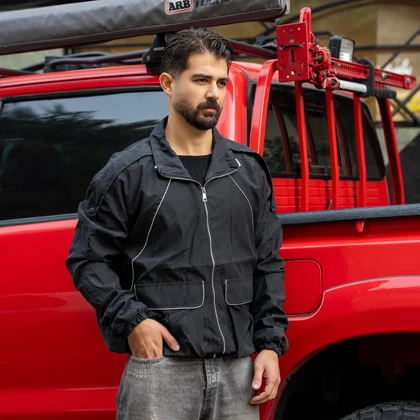 کاپشن میکرو مشکی مردانه مدل Panama ویژه