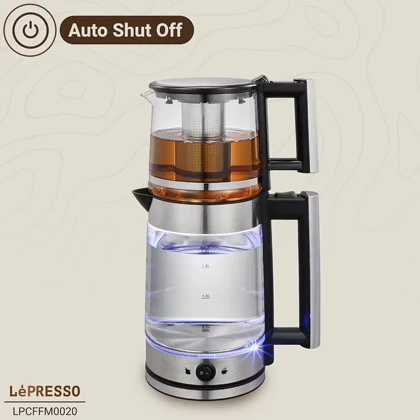 چای ساز برقی لپرسو Lepresso اصل مدل LPCFFM0020 طراحی شفاف