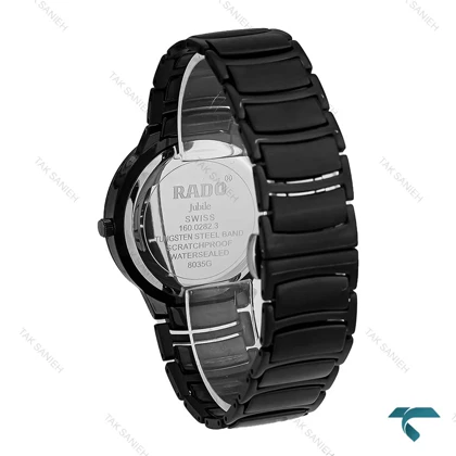 ساعت مچی رادو مردانه مشکی وسط سرامیکی عقربه رزگلد Rado-7282-G