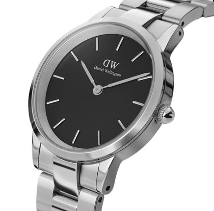 ساعت دنیل ولینگتون یونیتون مردانه نقره ای صفحه مشکی Daniel Wellington Silver