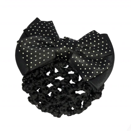 گیره مو زنانه مدل خال‌خال کیسه دار کد G_Lnd_3175