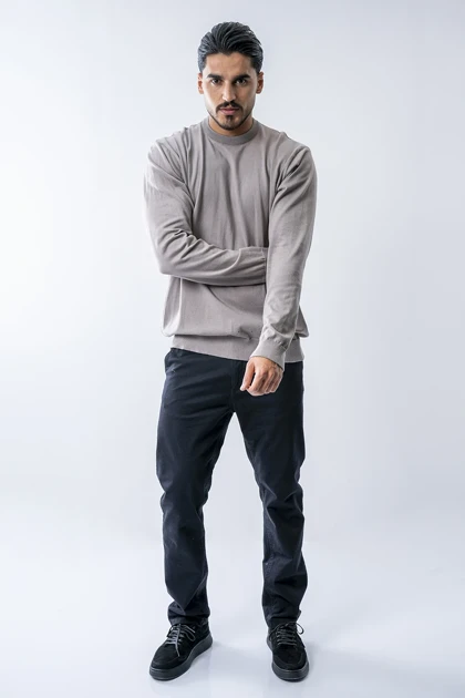 بافت آستین بلند بیسیک مردانه