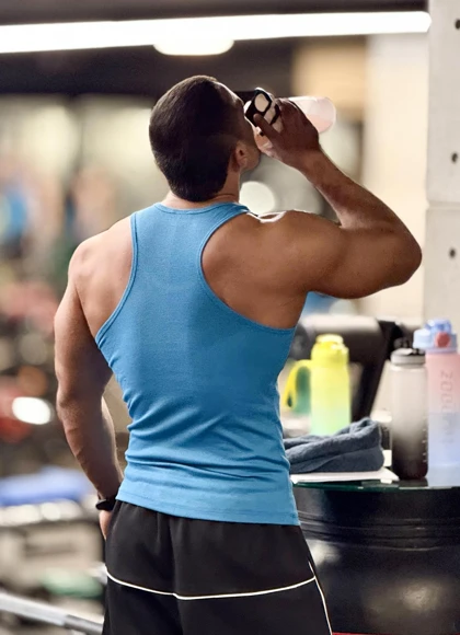 رکابی تنک تاپ ساده کوپ قهرمانی آیسان اسلامی آبی فیروزه ای