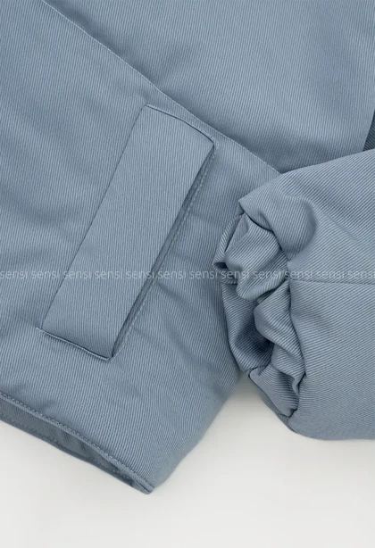 کاپشن کوتاه کتان کج راه کد1004770