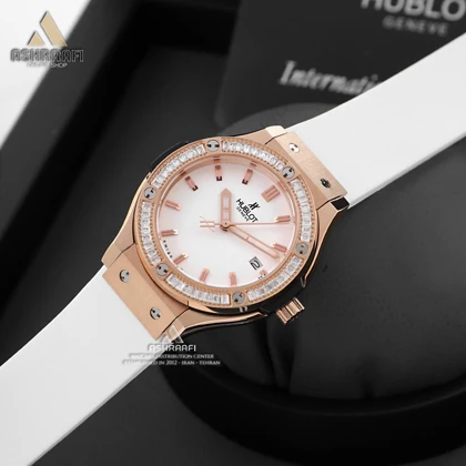 ساعت هوبلو سفید نگین‌دار Hublot Big Bang CDW 2