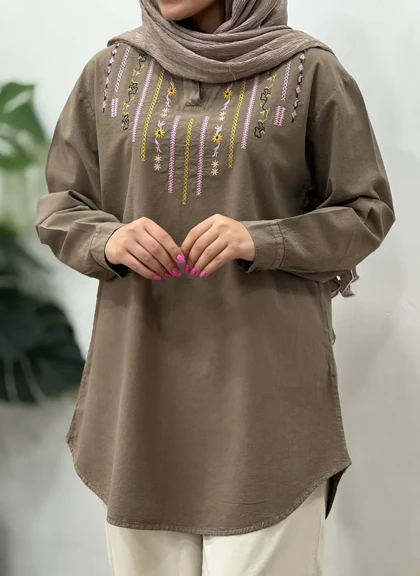 مانتو جلو گلدوزی رعنا 3