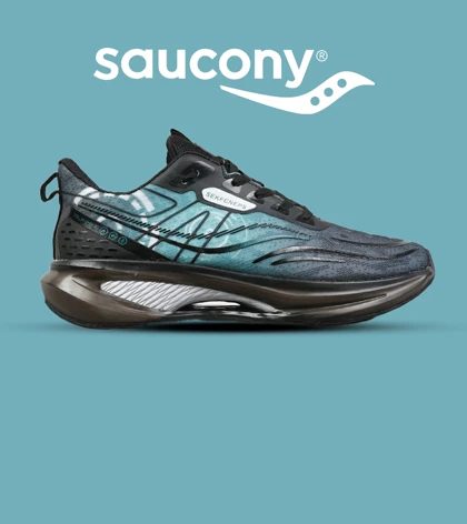 کفش کتانی بزرگپا مشکی سبز Saucony Sekfcneps مدل 8792