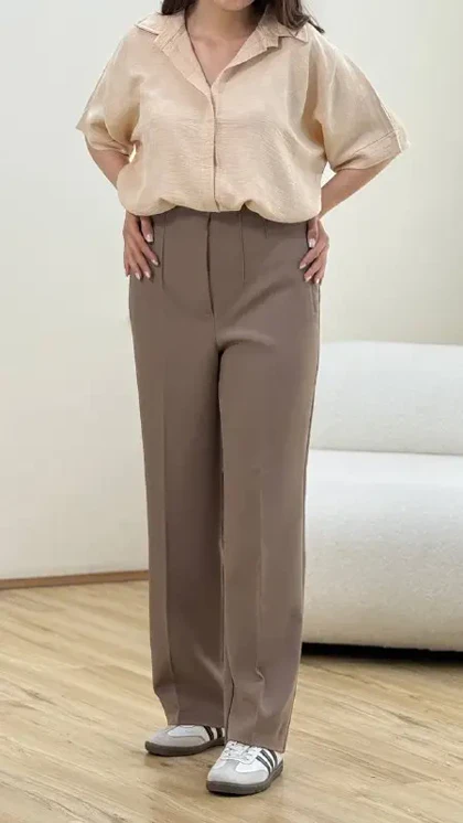 شلوار بگ کمر ساده