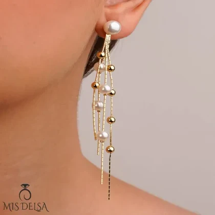 گوشواره مروارید بلند