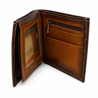 کیف پول چرم جیبی نگار کد 205037