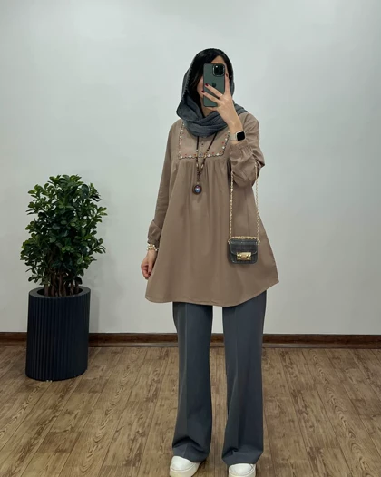 مانتو گلدوزی گیسو 4