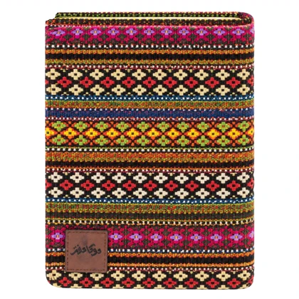 دفترچه یادداشت دوکادفتر مدل 140-142 جلد پارچه ای طرح جاجیم
