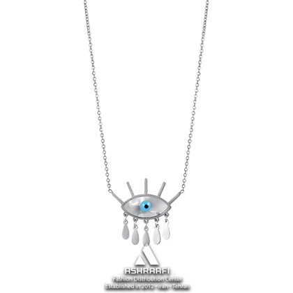 گردنبند زنانه چشم نظر Evil Eye Chain Fringe Necklace S