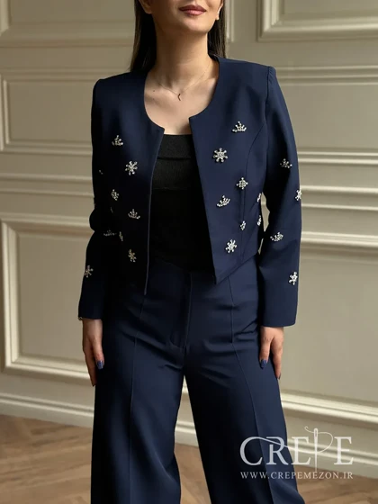 کت شلوار نگین دوزی خورشیدی