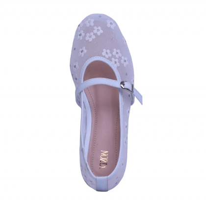 کالج گل‌دار توری مدل بابونه_سفید کد 1979