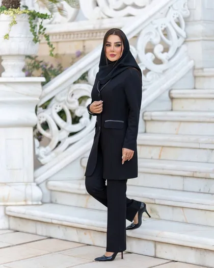 مانتو اداری مدل تابان کد 2174