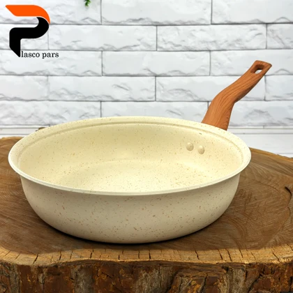 تابه 24 ونیز تکدسته دسته چوبی بدون درب کاپوچینو هاناتک