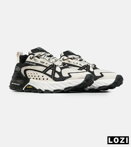 کفش کتانی طبی ورزشی کرم مشکی SKECHERS max protect v.2 مدل 8083