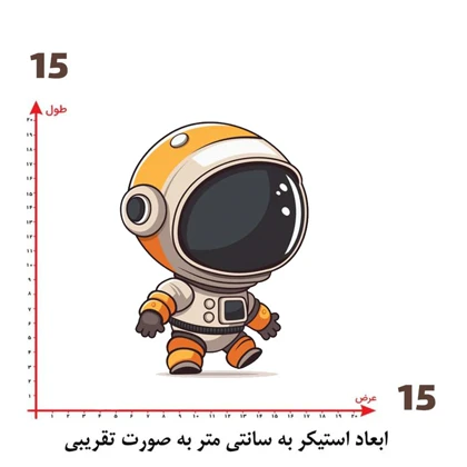 استیکر پارچه و لباس پاد آفرین مدل فانتزی کد 2 ad