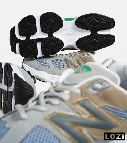 کفش کتانی مردانه طوسی فیلی NEW BALANCE 9060