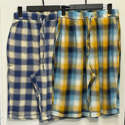 شلوارک چهار خانه نخی مردانه/سایز 3xl