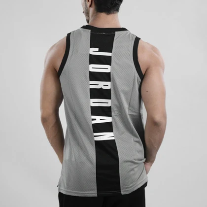 رکابی ورزشی مردانه جردن مدل Dri Fit-228 طوسی