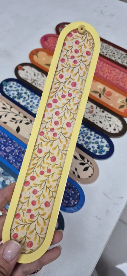 جاعودی چوبی گل‌دار