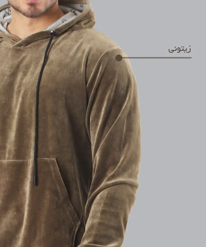 هودی مردانه مخملی 5112