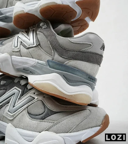 کفش کتانی تمام طوسی زیر سفید NEW BALANCE 9060