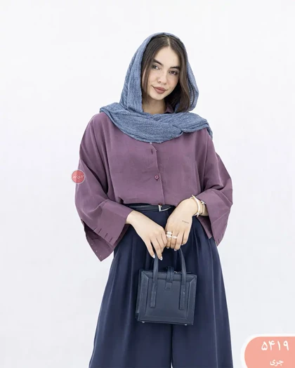 شومیز سیلک لاله 5419