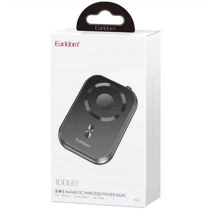 پاوربانک بی سیم مغناطیسی ارلدام Earldom مدل ET-PD61 ظرفیت 10000mAh