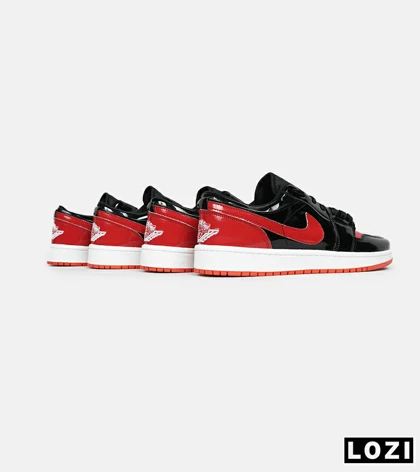 کفش کتانی مردانه و زنانه مشکی قرمز NIKE jordan 1 مدل 6587