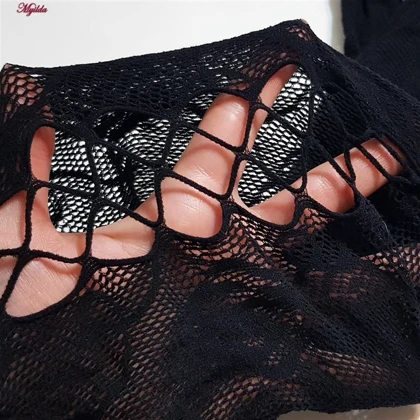 سرهمی فانتزی زنانه مدل فاق باز کد 4855-1008 رنگ مشکی