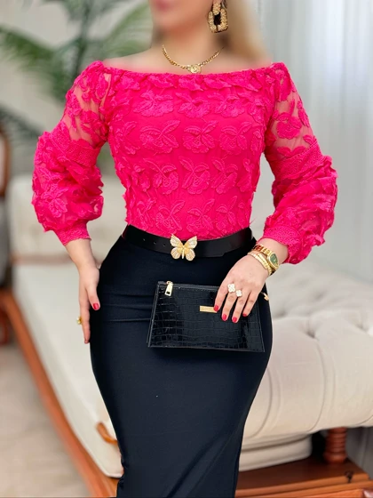 شومیز دانتل ماری 2757