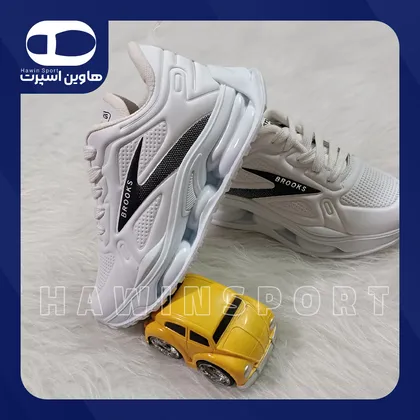 کتانی اسپرت بچگانه بروکس سفید