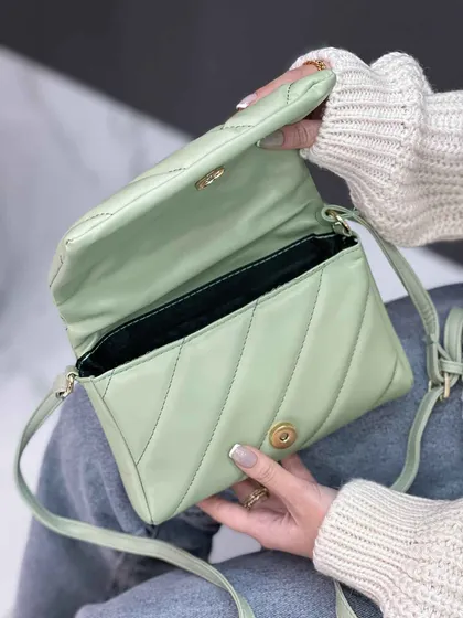 کیف چرم جلو دوخت