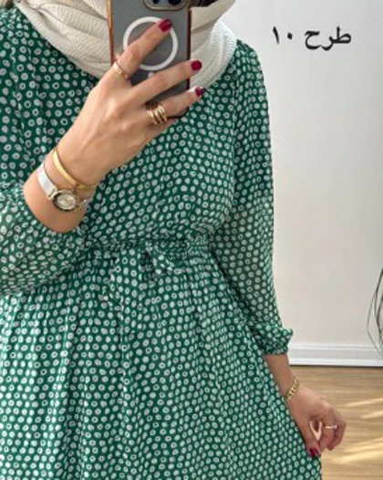 پیراهن حریر چپ و راستی ماکسی 4