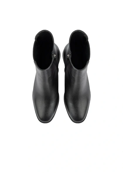 نیم بوت چرم زنانه مدل ملودی