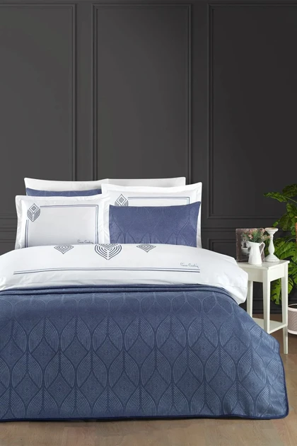 سرویس روتختی دو نفره Pierre Cardin مدل Verona Indigo - نیلی