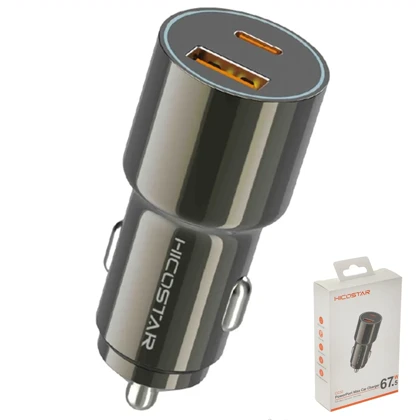 شارژر فندکی فست شارژ هایکو استار HICOSTAR مدل HS_CC32 توان 67.5 وات