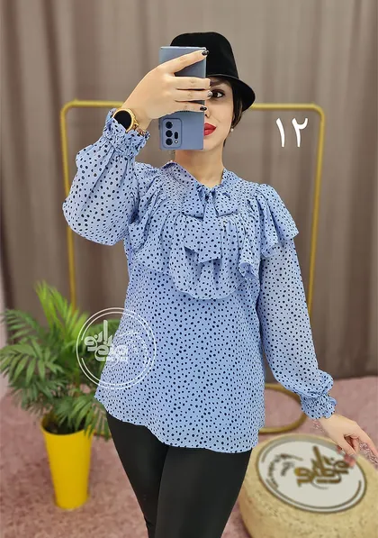 شومیز یقه چین 1