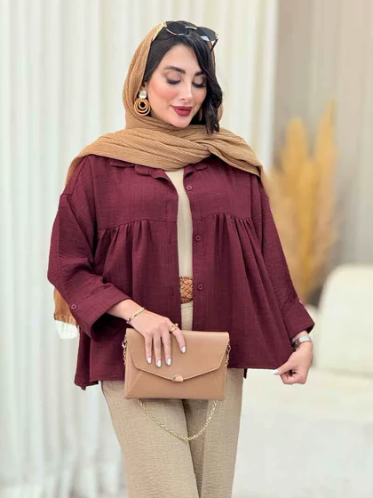مانتو چین‌دار نیارا
