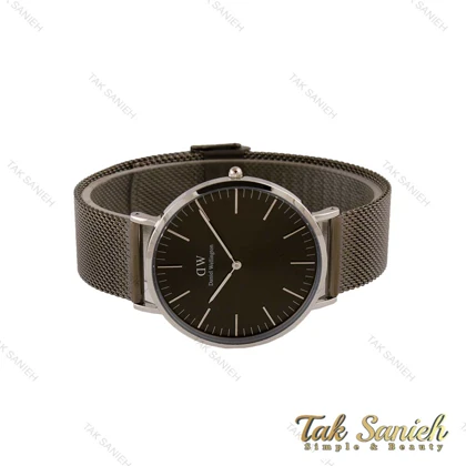 ساعت دنیل ولینگتون مردانه بند حصیری نوک مدادی DW-4812-G