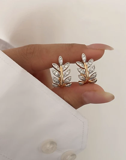 گوشواره حلقه‌ای طرح خوشه ژوپینگ 659