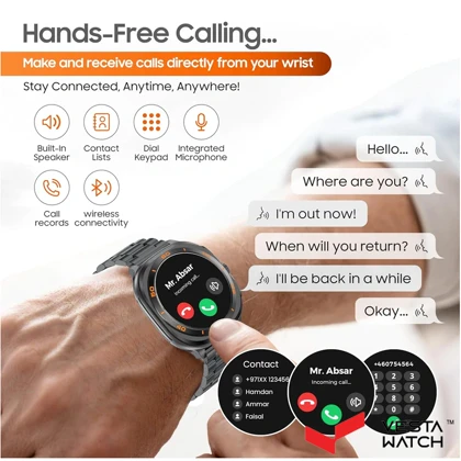 ساعت مچی هوشمند سوئیس میلیتاری SWISS MILITARY مدل SM-WCH-DOM7-GUNF-BLKSTL