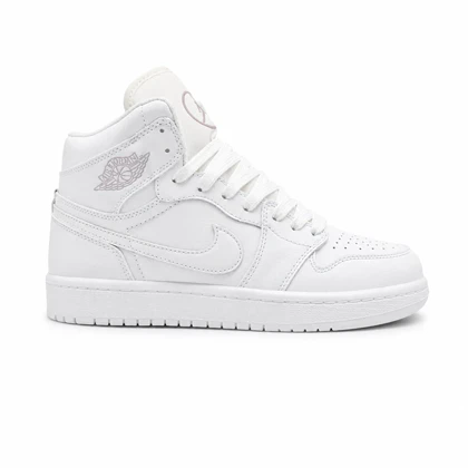 کفش و کتانی مردانه ساق‌دار مدل NIKE JORDAN 1 رنگ سفید کد 2137